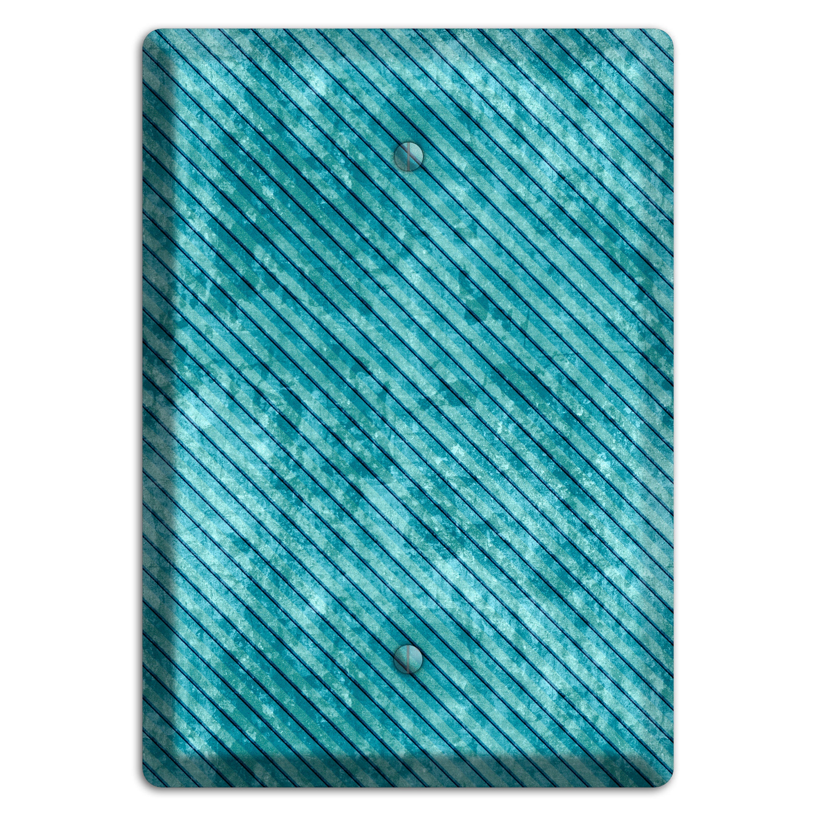 Turquoise Denim Blank Wallplate