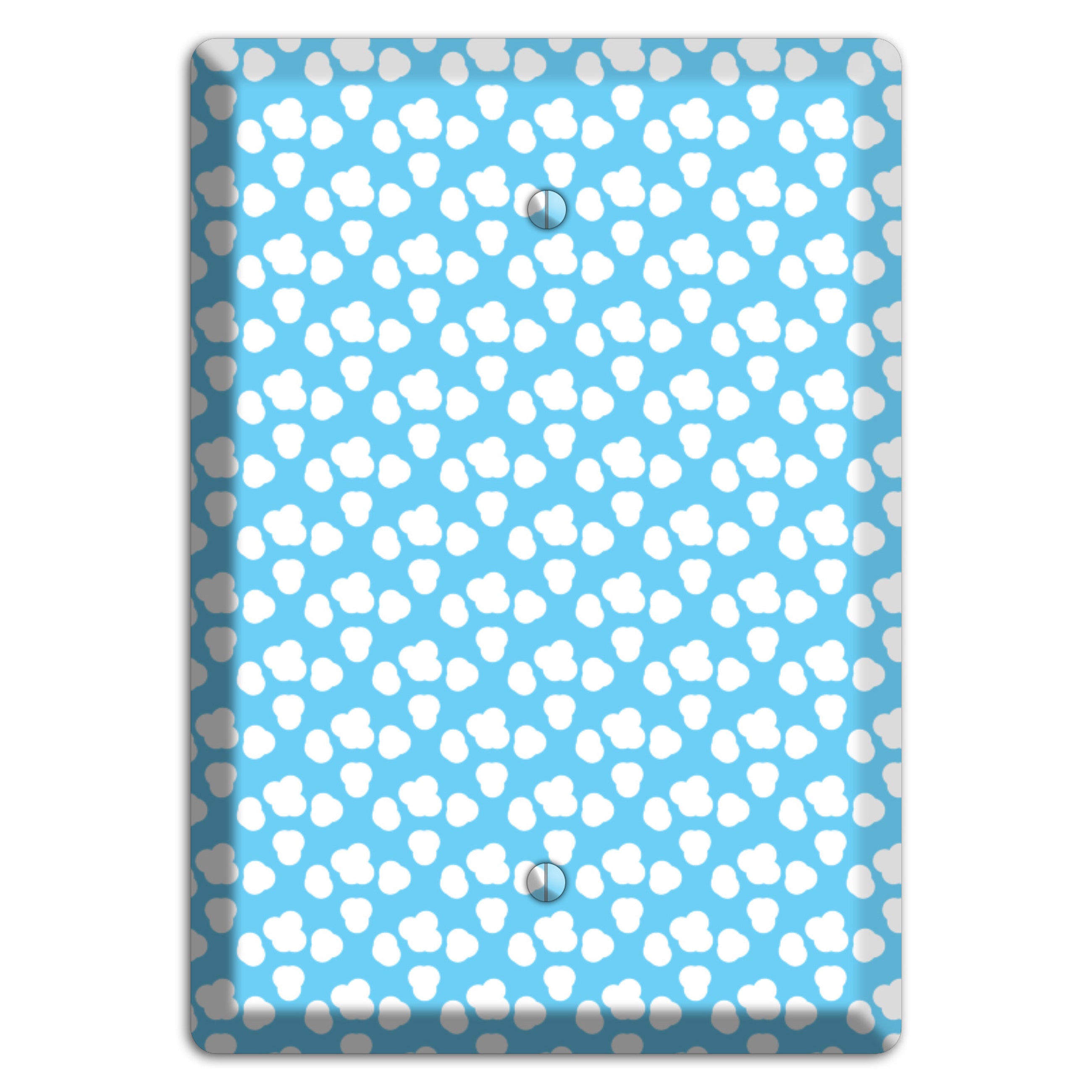 Blue Small Clouds Blank Wallplate