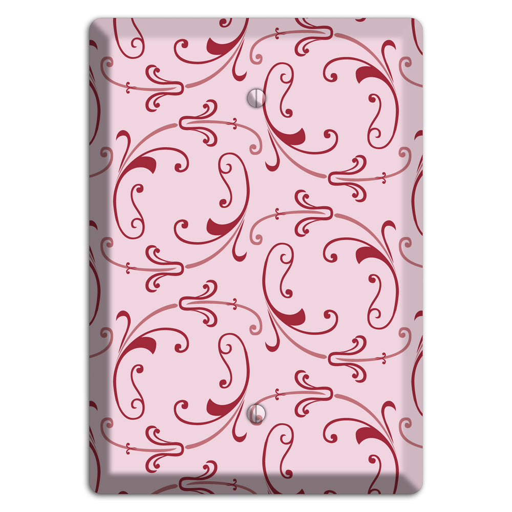 Pink Victorian Sprig Blank Wallplate