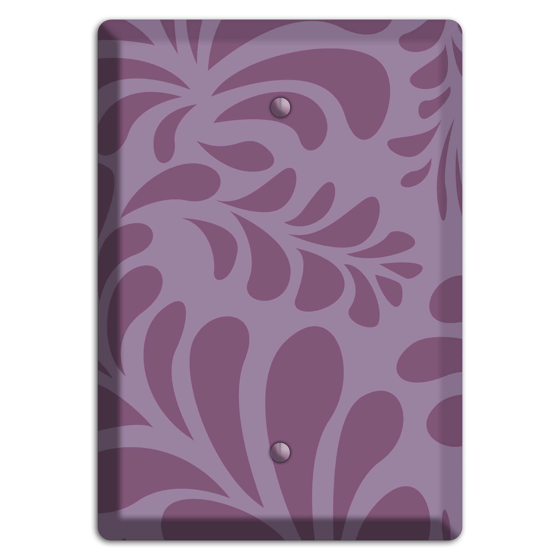 Purple Herati Blank Wallplate