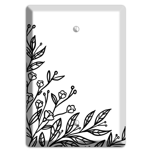 Hand-Drawn Floral 2 Blank Wallplate