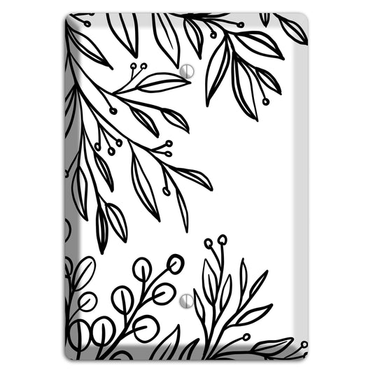 Hand-Drawn Floral 1 Blank Wallplate