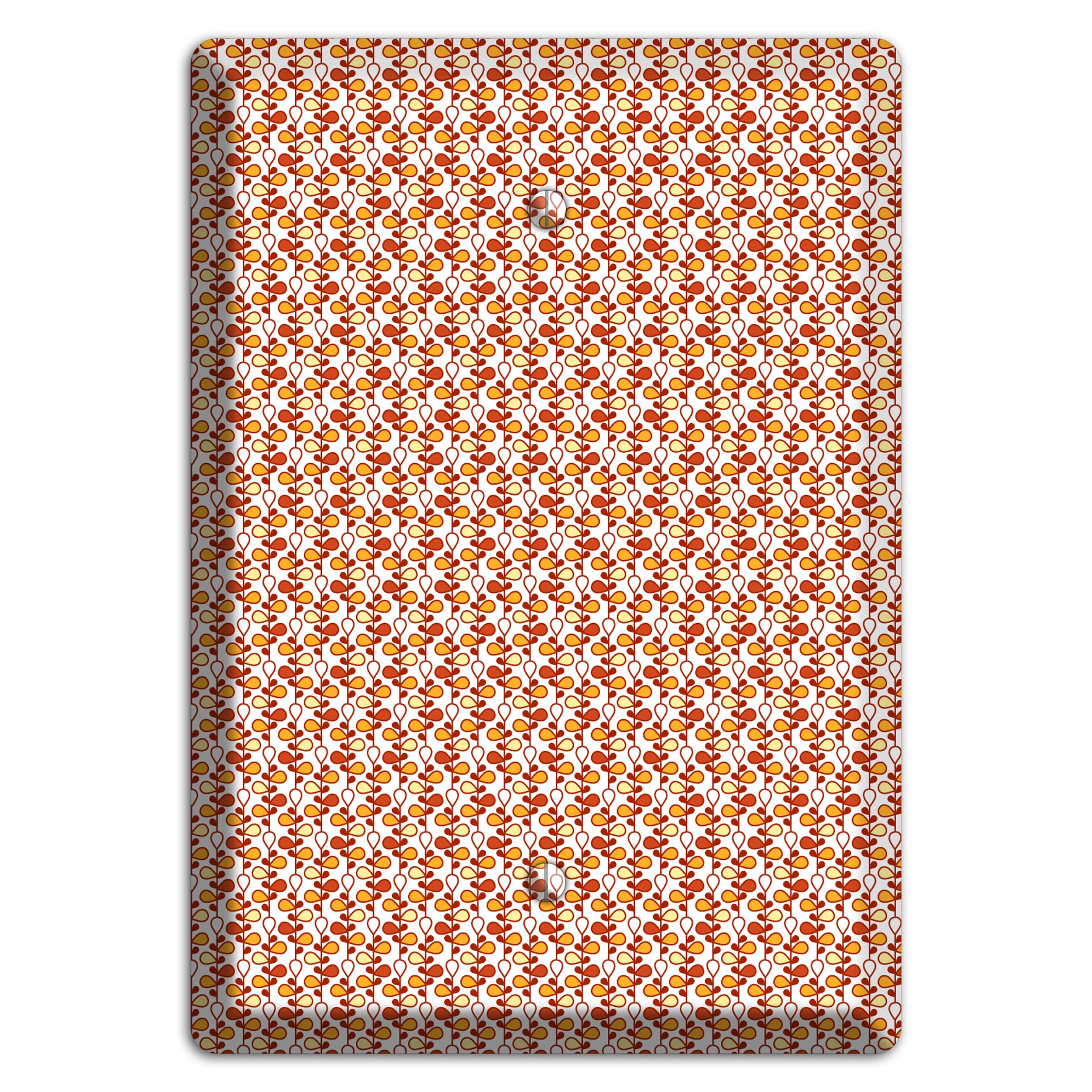 Tiny White Teardrop Vine Blank Wallplate
