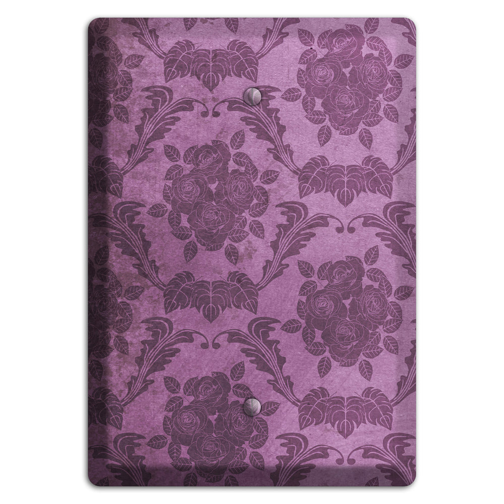 Bouquet Vintage Rose Damask Blank Wallplate