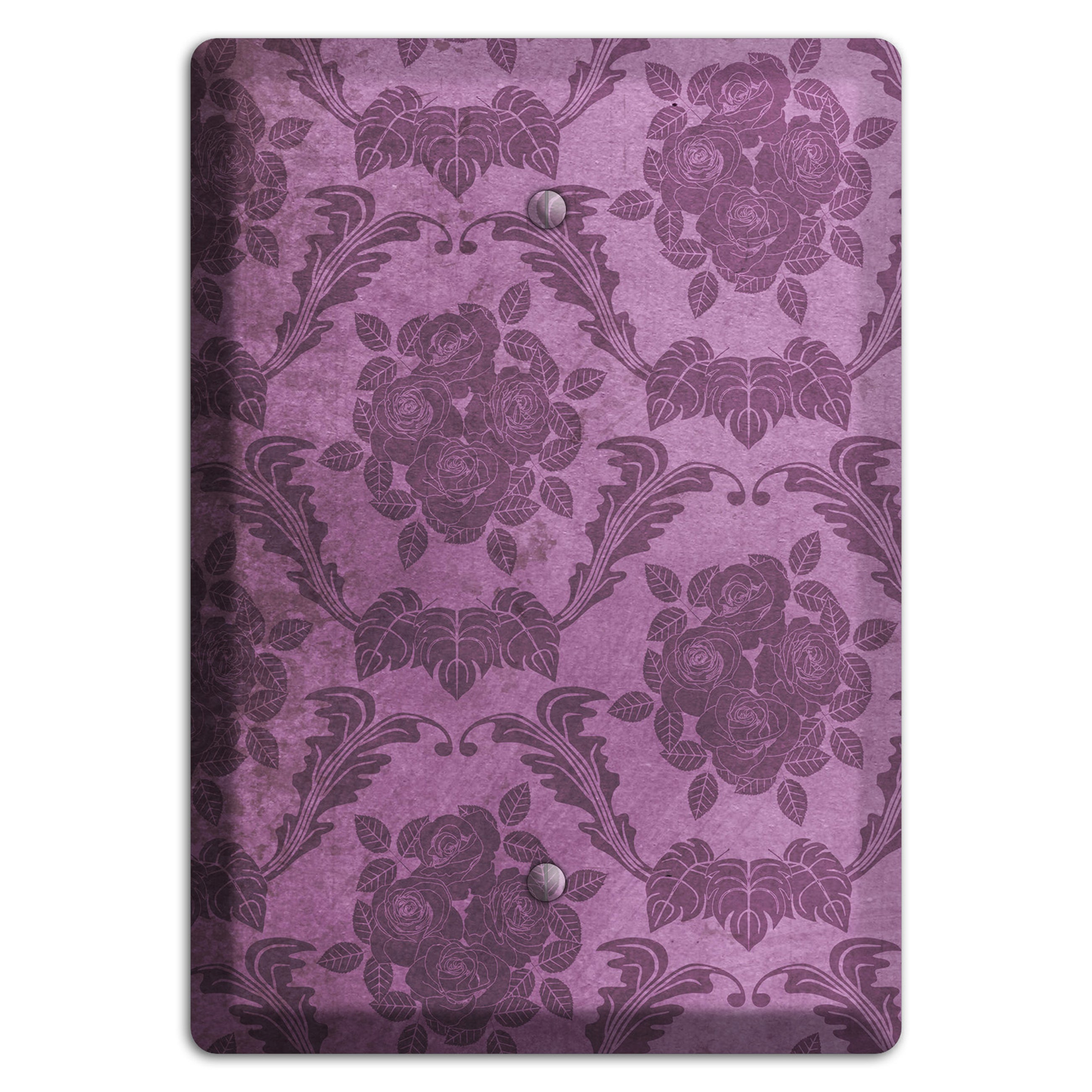 Bouquet Vintage Rose Damask Blank Wallplate