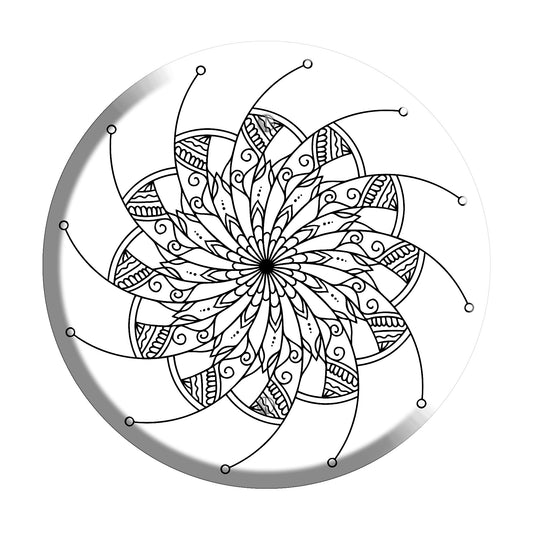 Spiral Mandala H Blank Wallplate