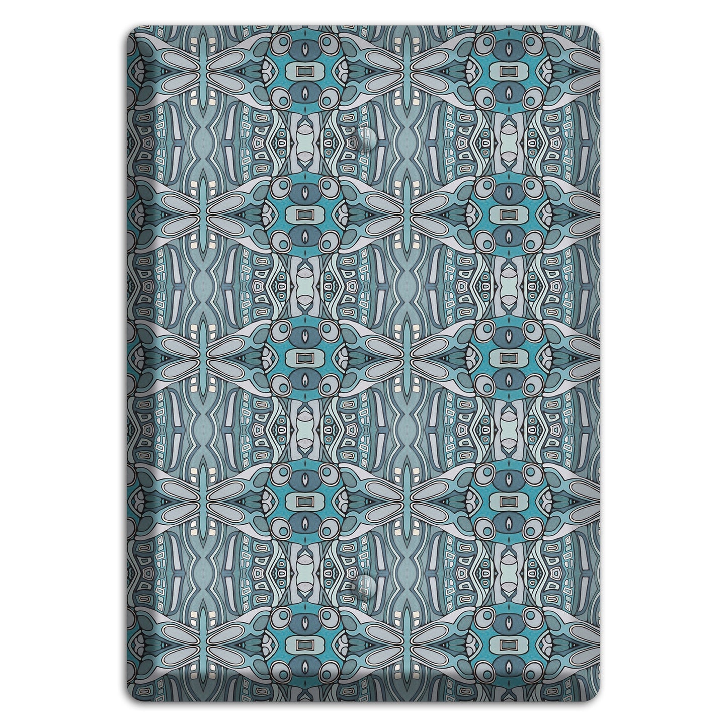 Blue Tapestry Blank Wallplate