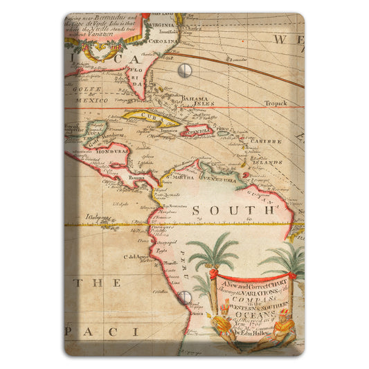 Map of Latin America Blank Wallplate