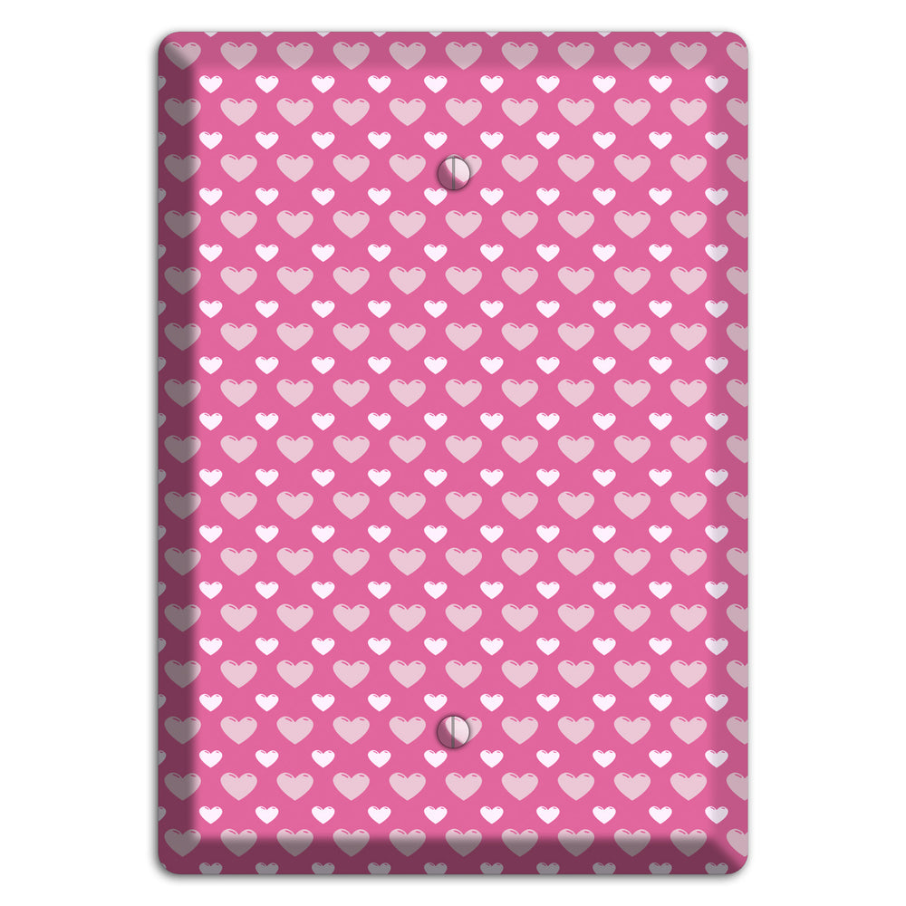 Tiled Small Hearts Blank Wallplate