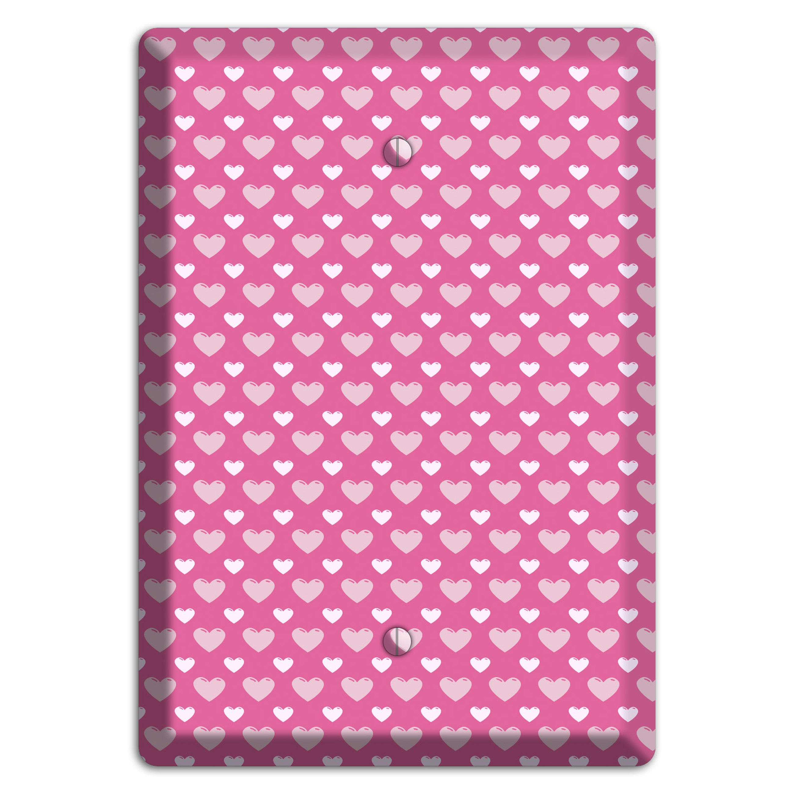 Tiled Small Hearts Blank Wallplate
