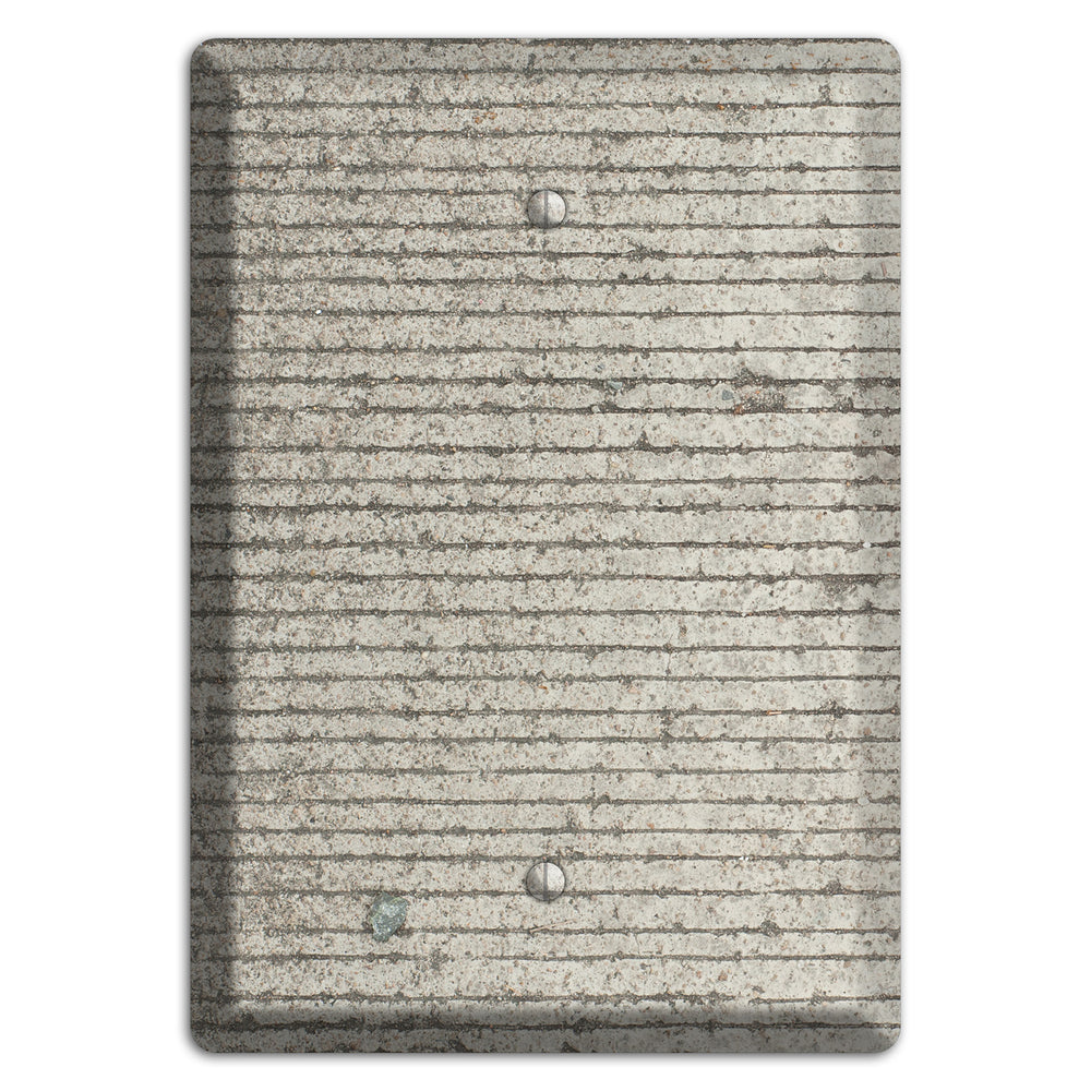 Horizontal Concrete Blank Wallplate