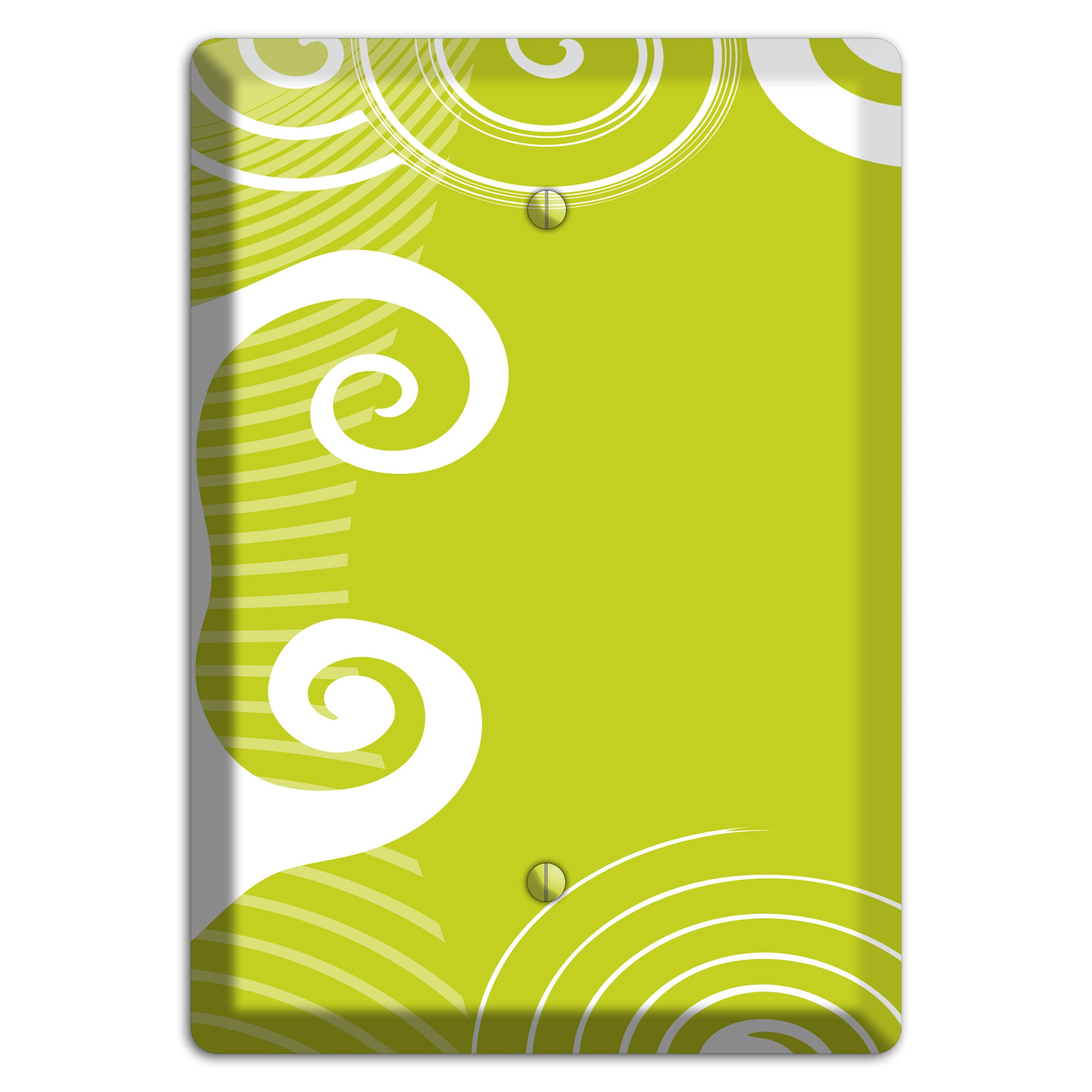 Abstract Green Blank Wallplate