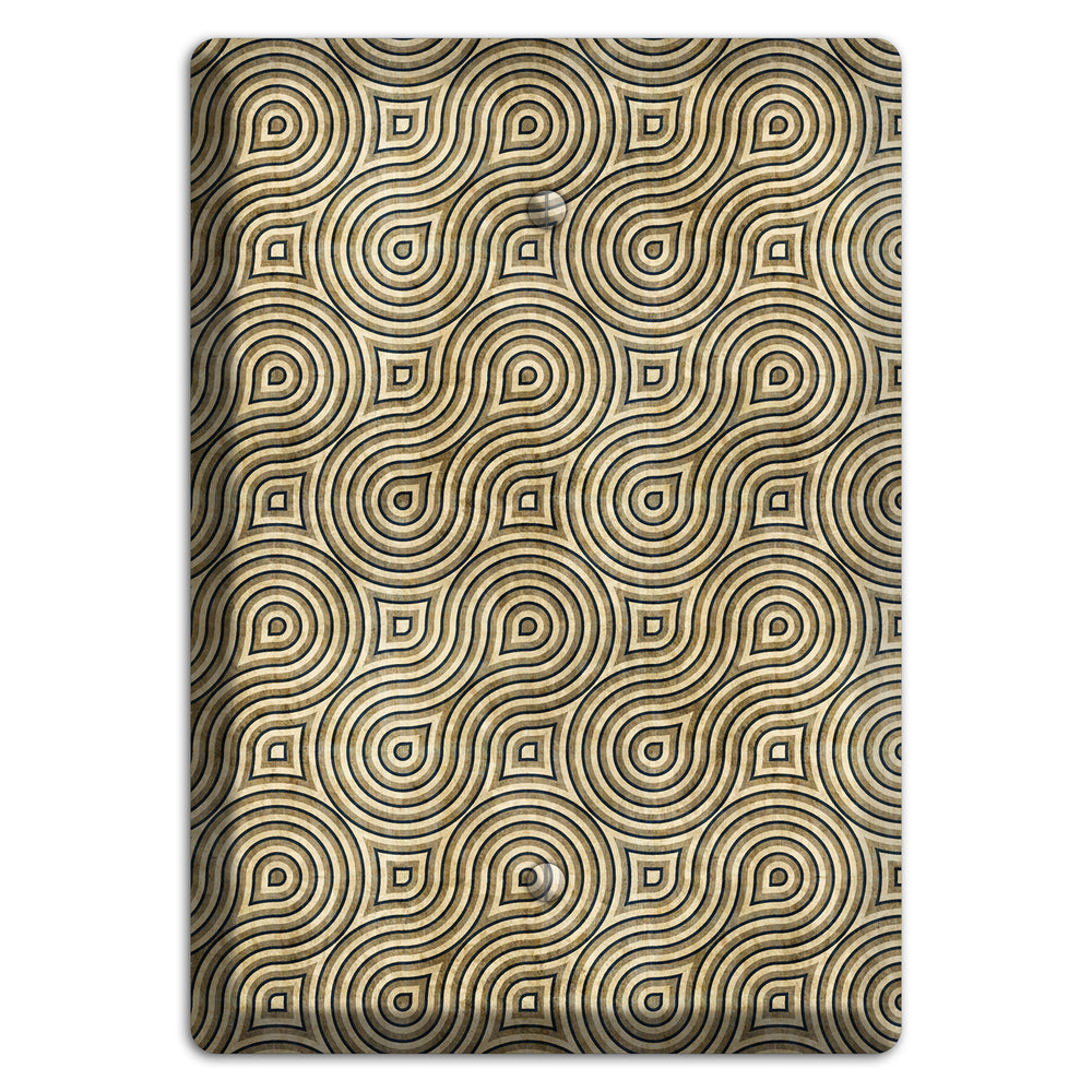 Olive Swirl Blank Wallplate