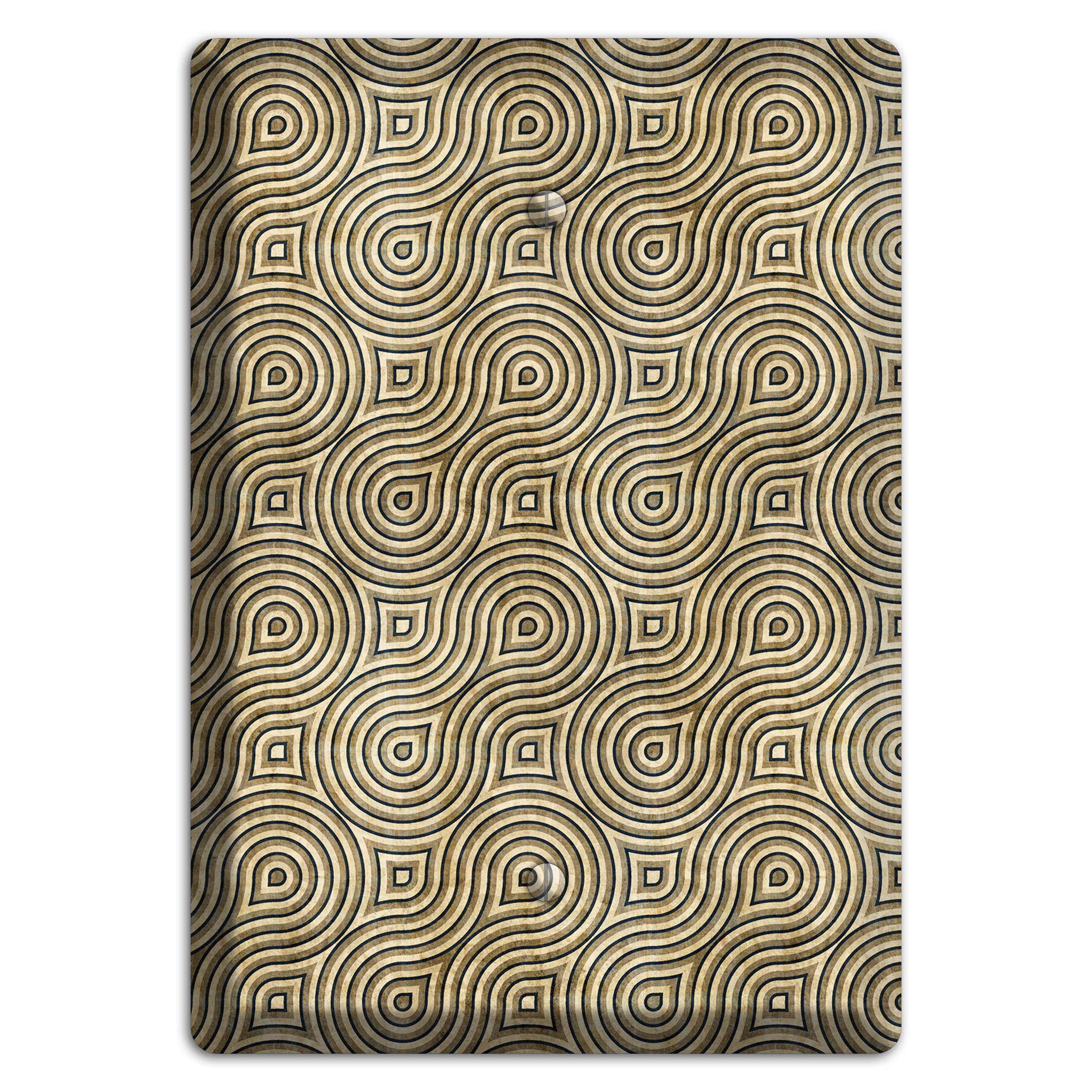 Olive Swirl Blank Wallplate