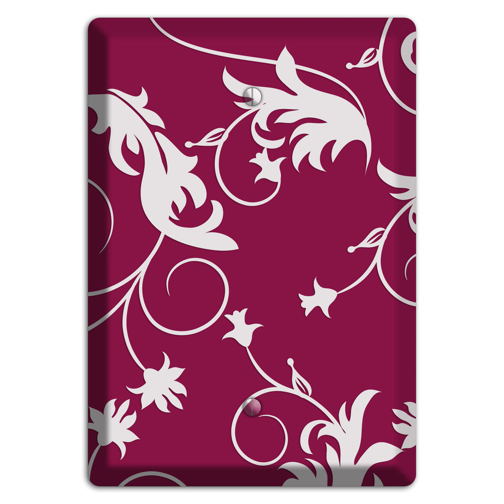 Fuschia Victorian Sprig Blank Wallplate