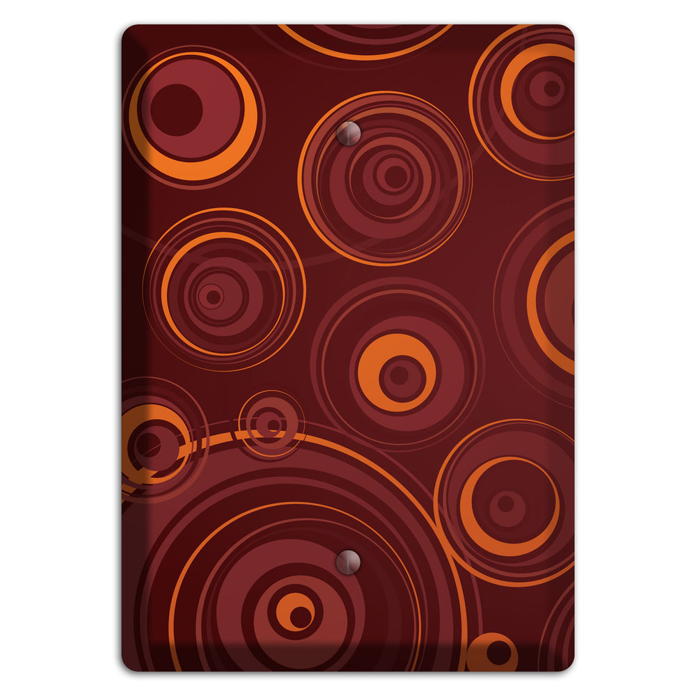 Brown Circles Blank Wallplate
