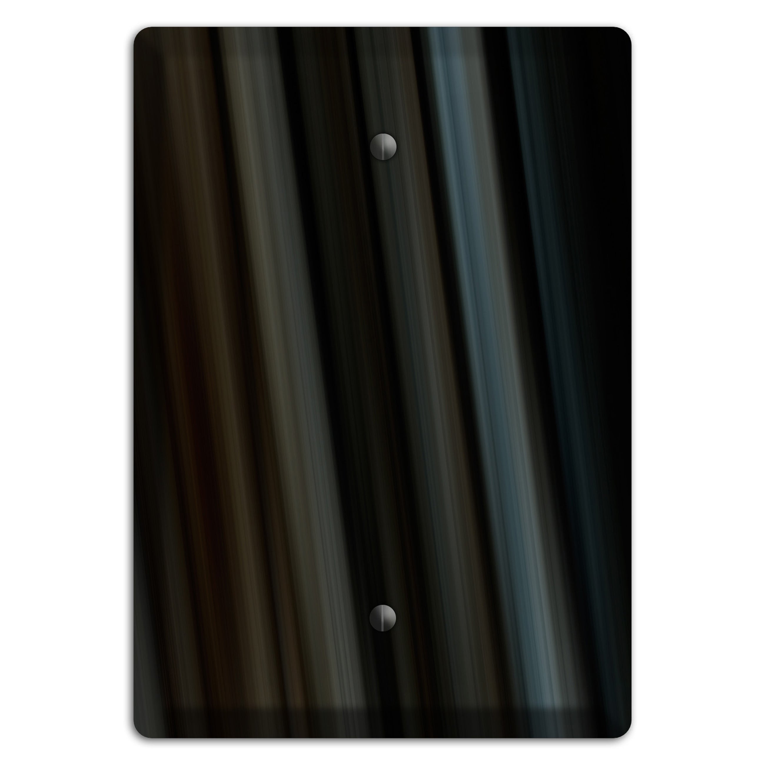 Black Ray of Light Blank Wallplate