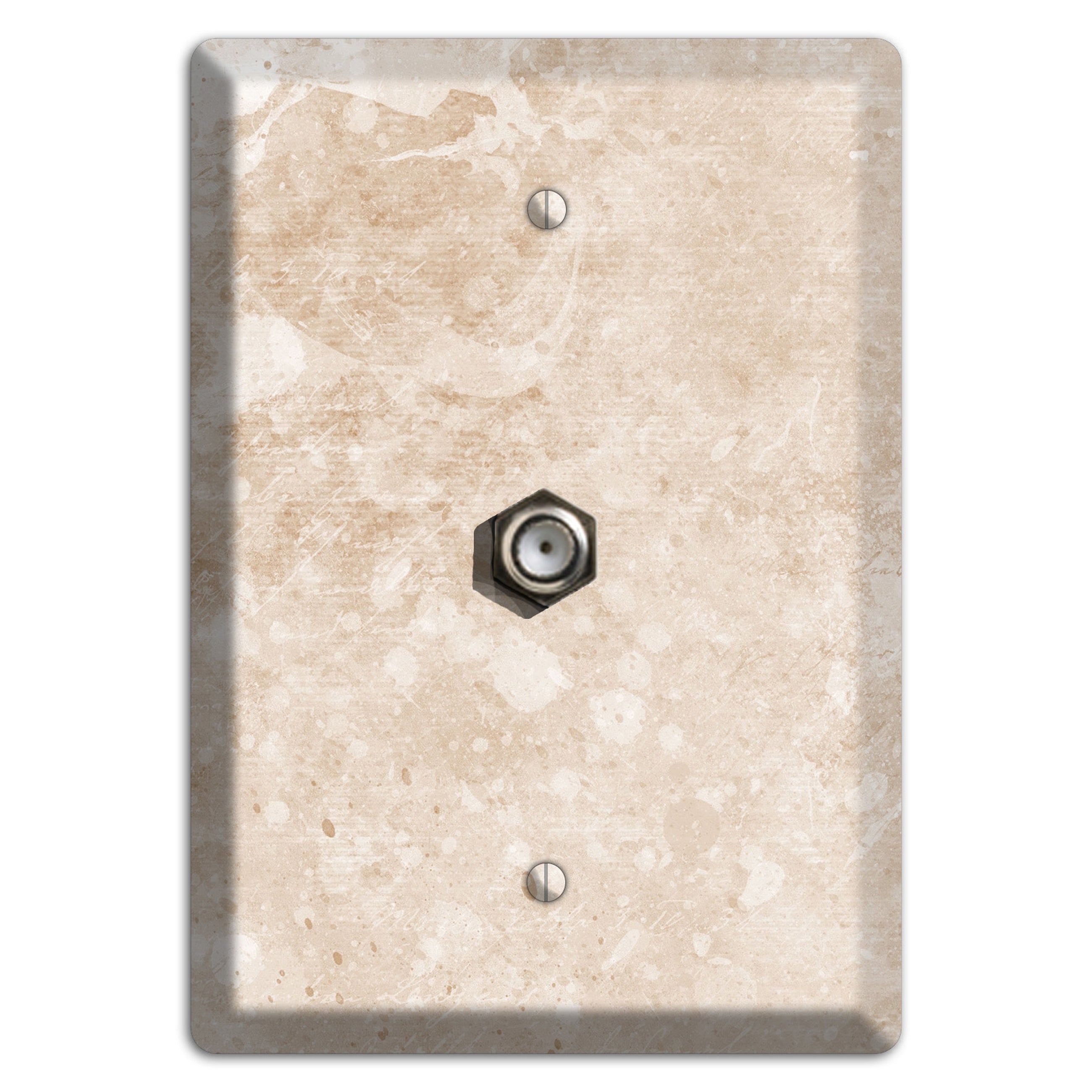 Logan Whimsical Damask Cable Wallplate