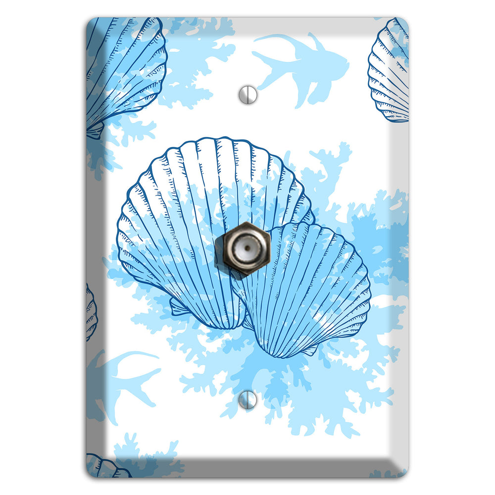 Shells 1 Cable Wallplate