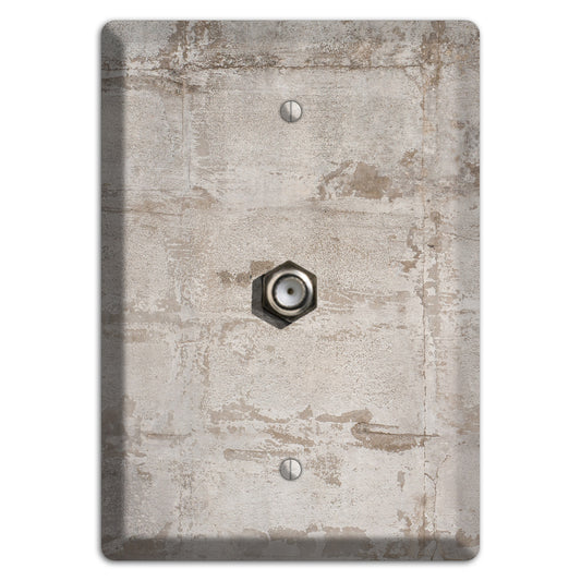 Old Concrete 3 Cable Wallplate