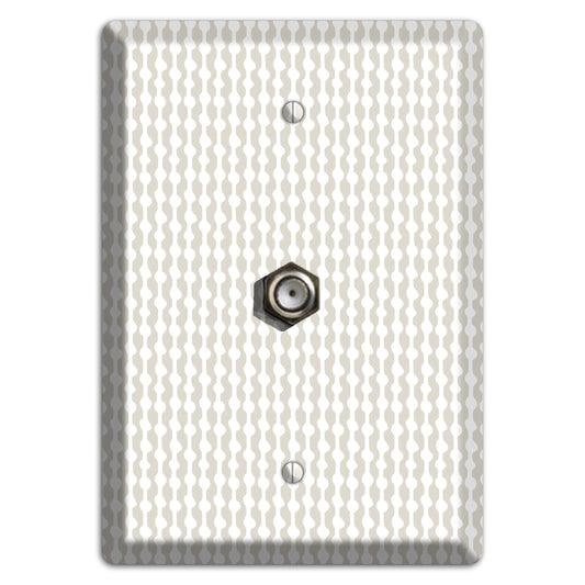 Simple Scandanavian Style C Cable Wallplate