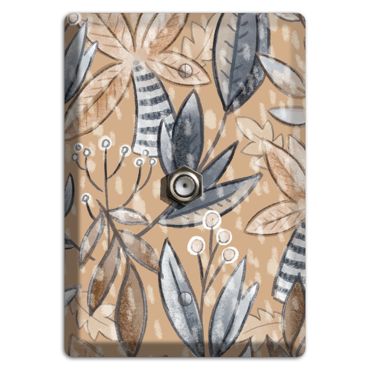 Autumn Leaves Cable Wallplate