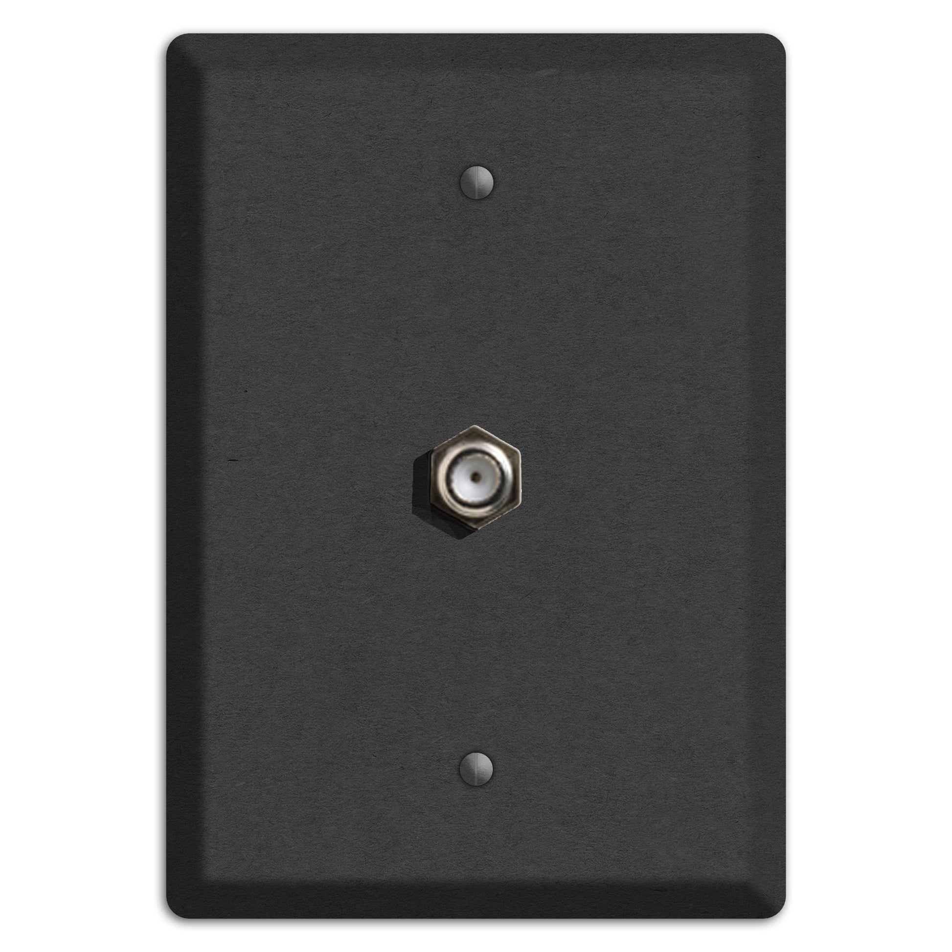Charcoal Kraft Cable Wallplate