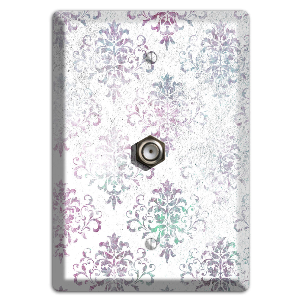 Tiara Whimsical Damask Cable Wallplate