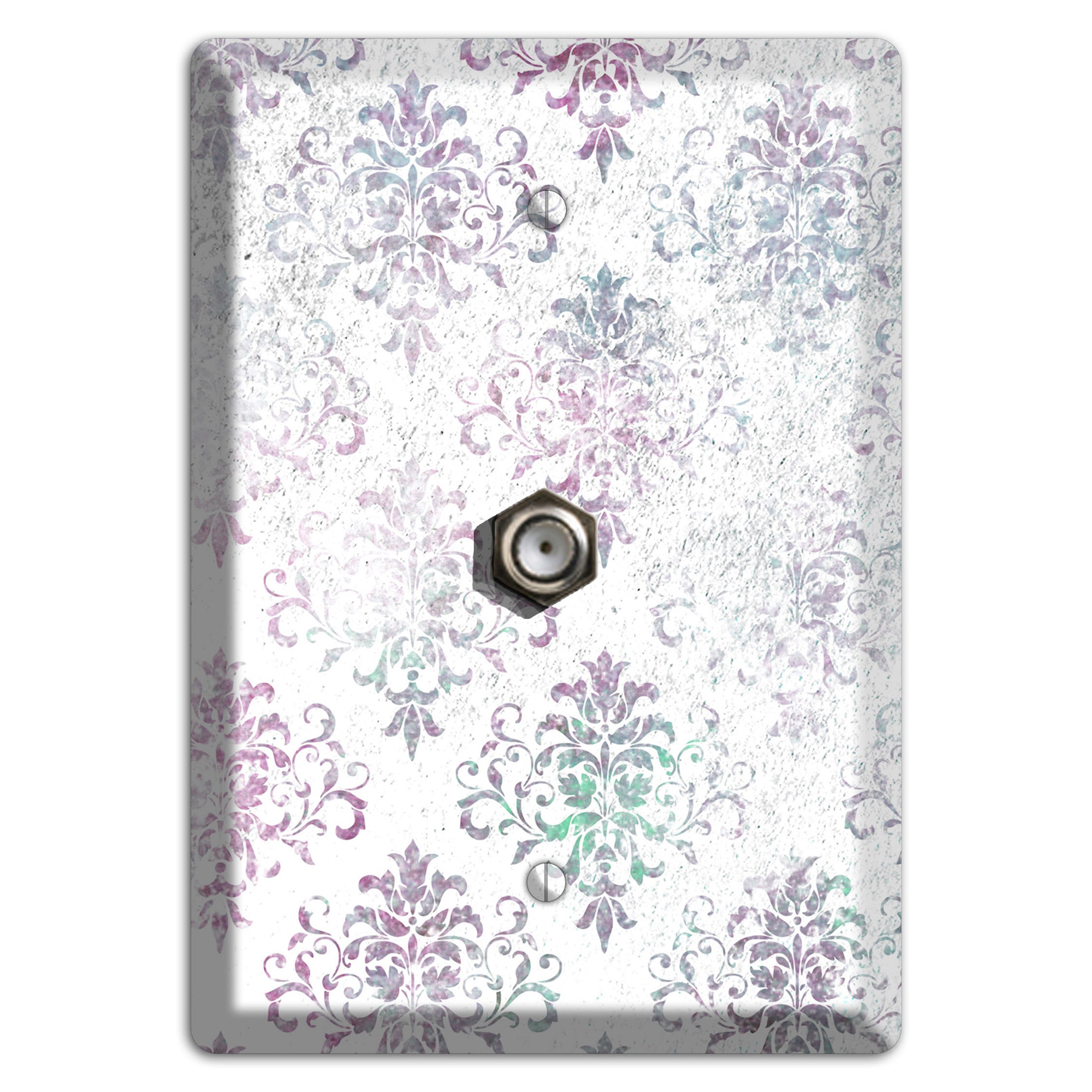 Tiara Whimsical Damask Cable Wallplate