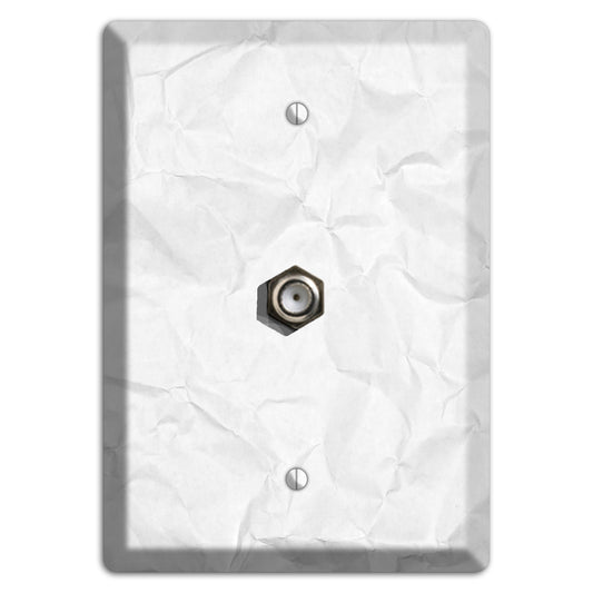 Concrete Crinkled Paper Cable Wallplate