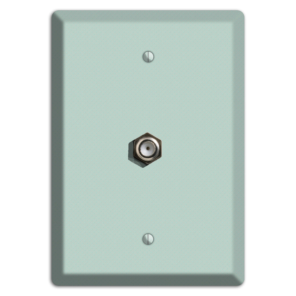 Sage with Tiny Dots Cable Wallplate
