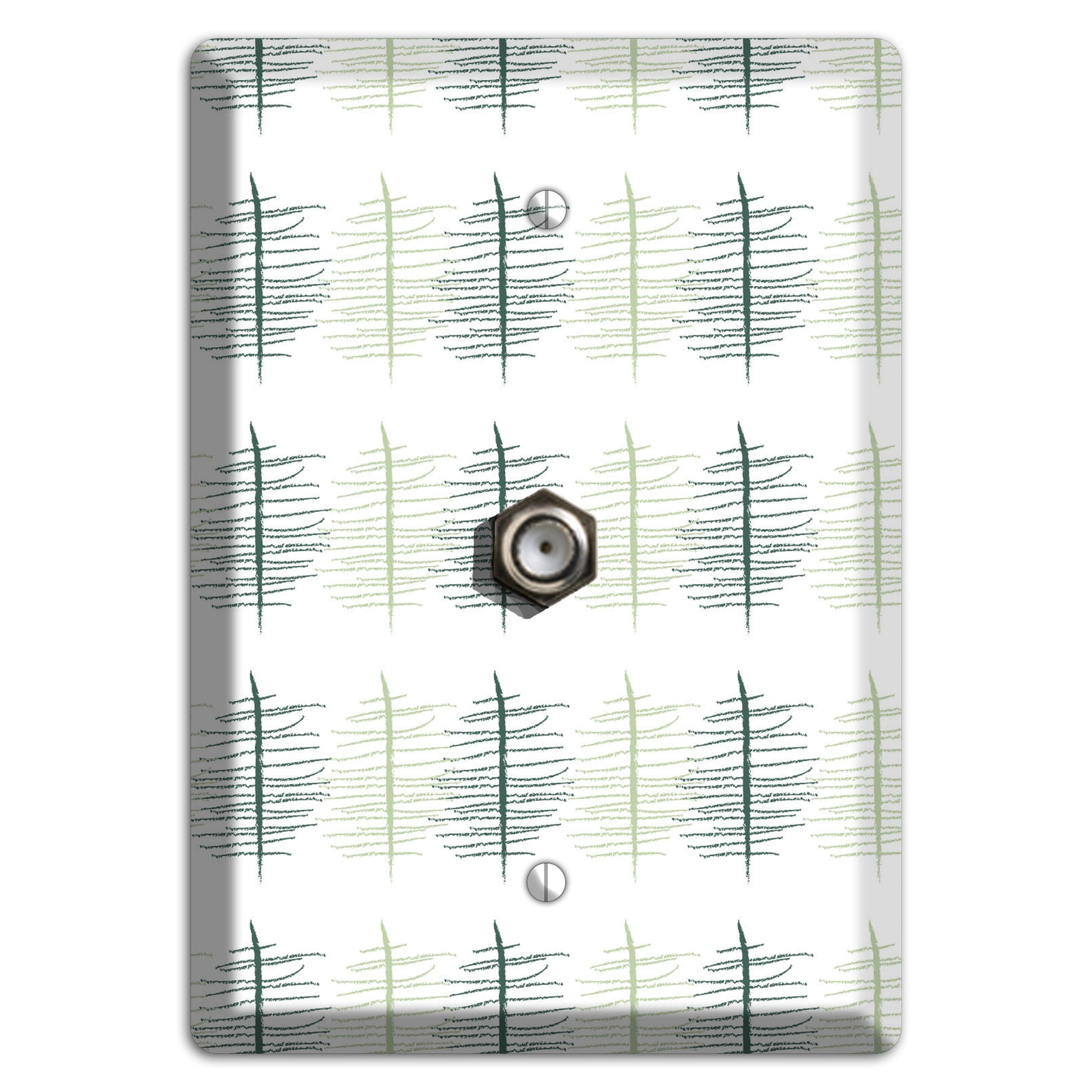 Leaves Style B Cable Wallplate