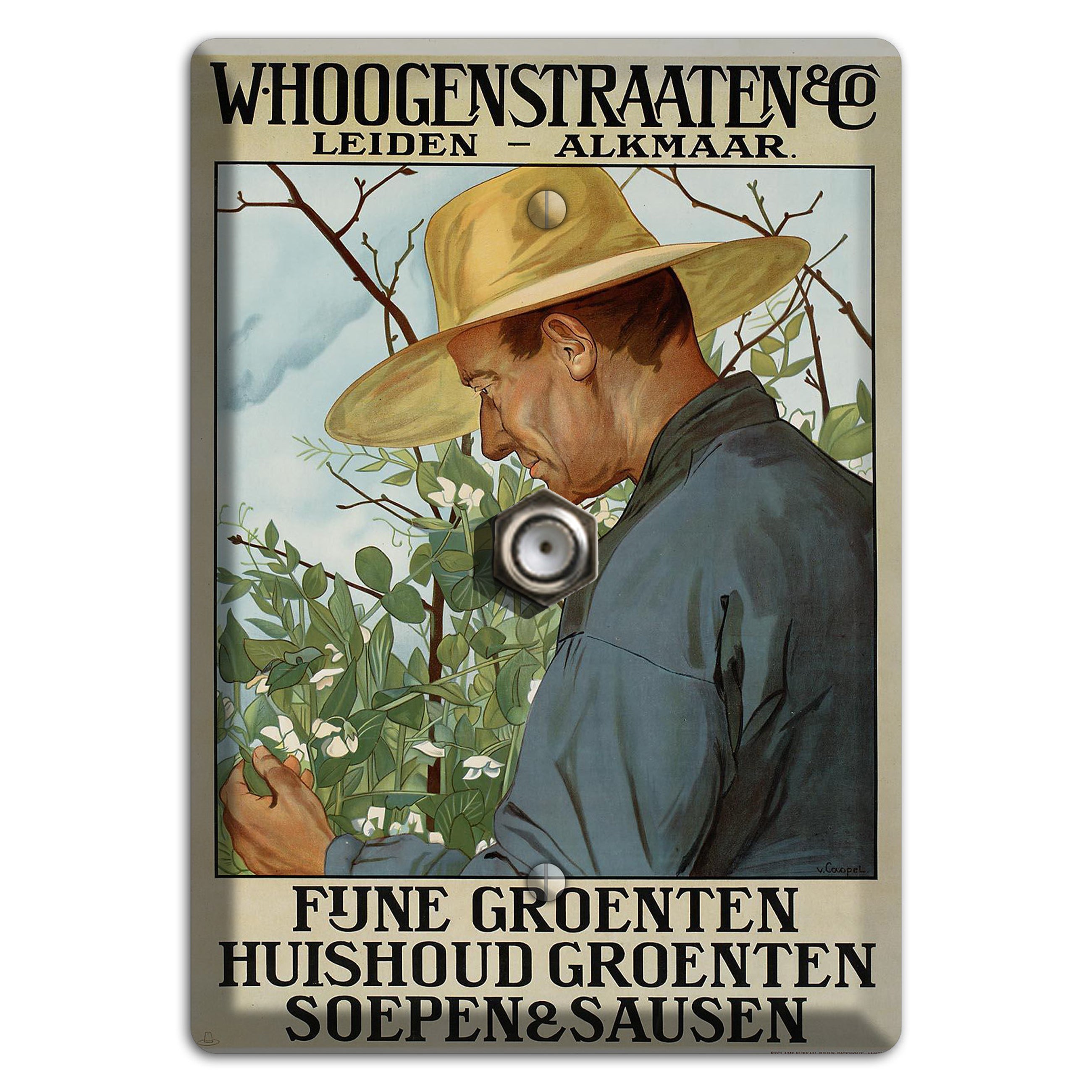 Hoogenstraaten Vintage Poster Cable Wallplate