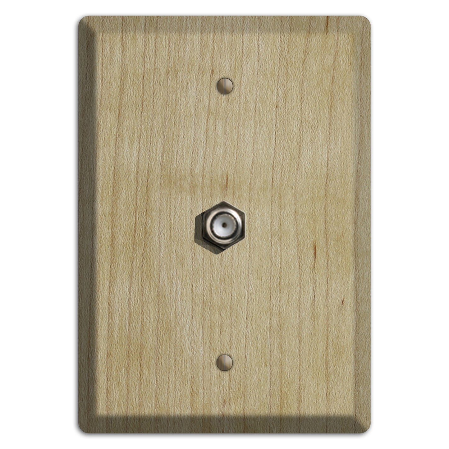 Unfinished Maple Wood Cable Hardware with Plate