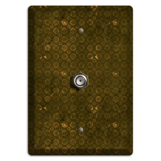 Olive Circles Cable Wallplate