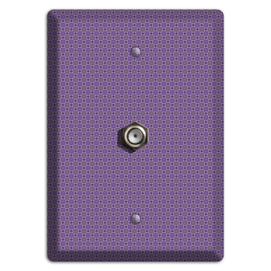 Multi Purple Tiled Cable Wallplate