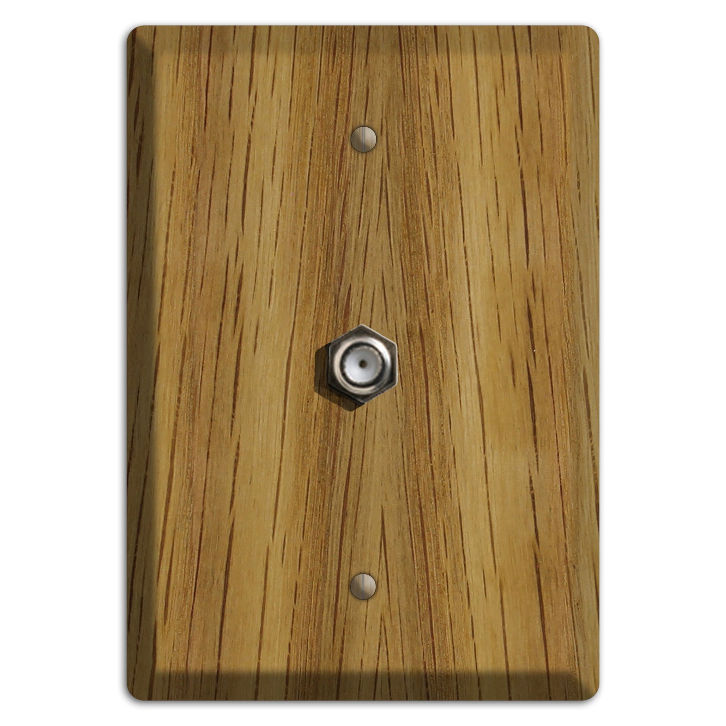 Unfinished White Oak Wood Cable Hardware with Plate