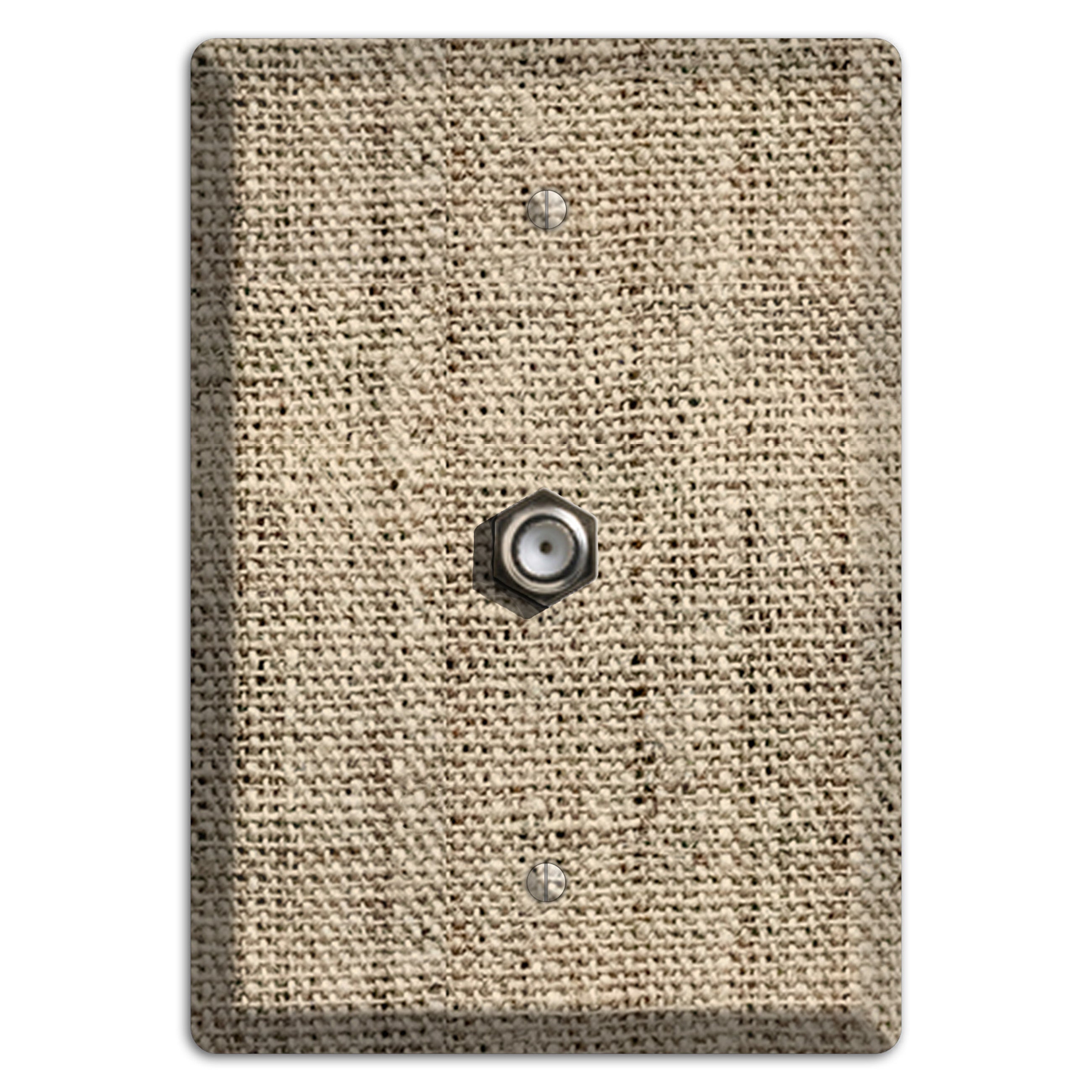 Hillary Burlap Cable Wallplate