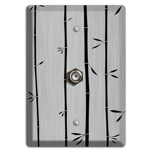 Bamboo  Stainless Cable Wallplate