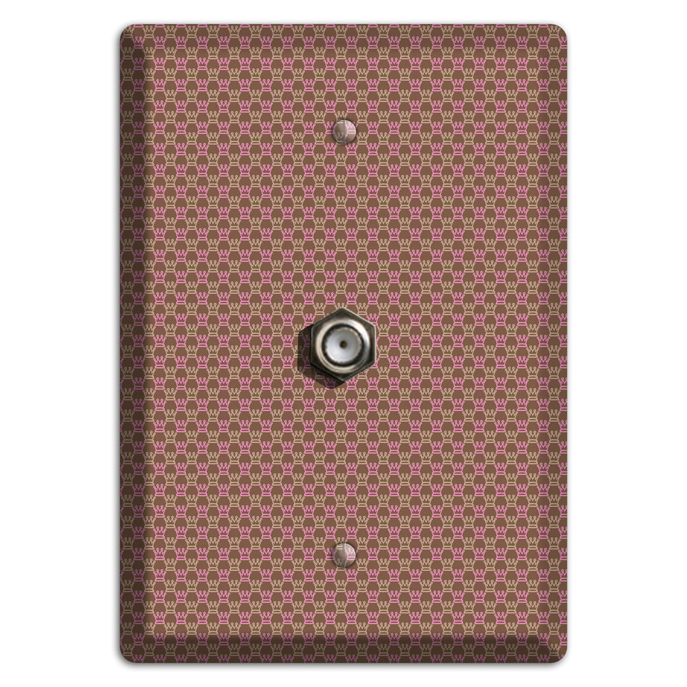 Brown Foulard Cable Wallplate