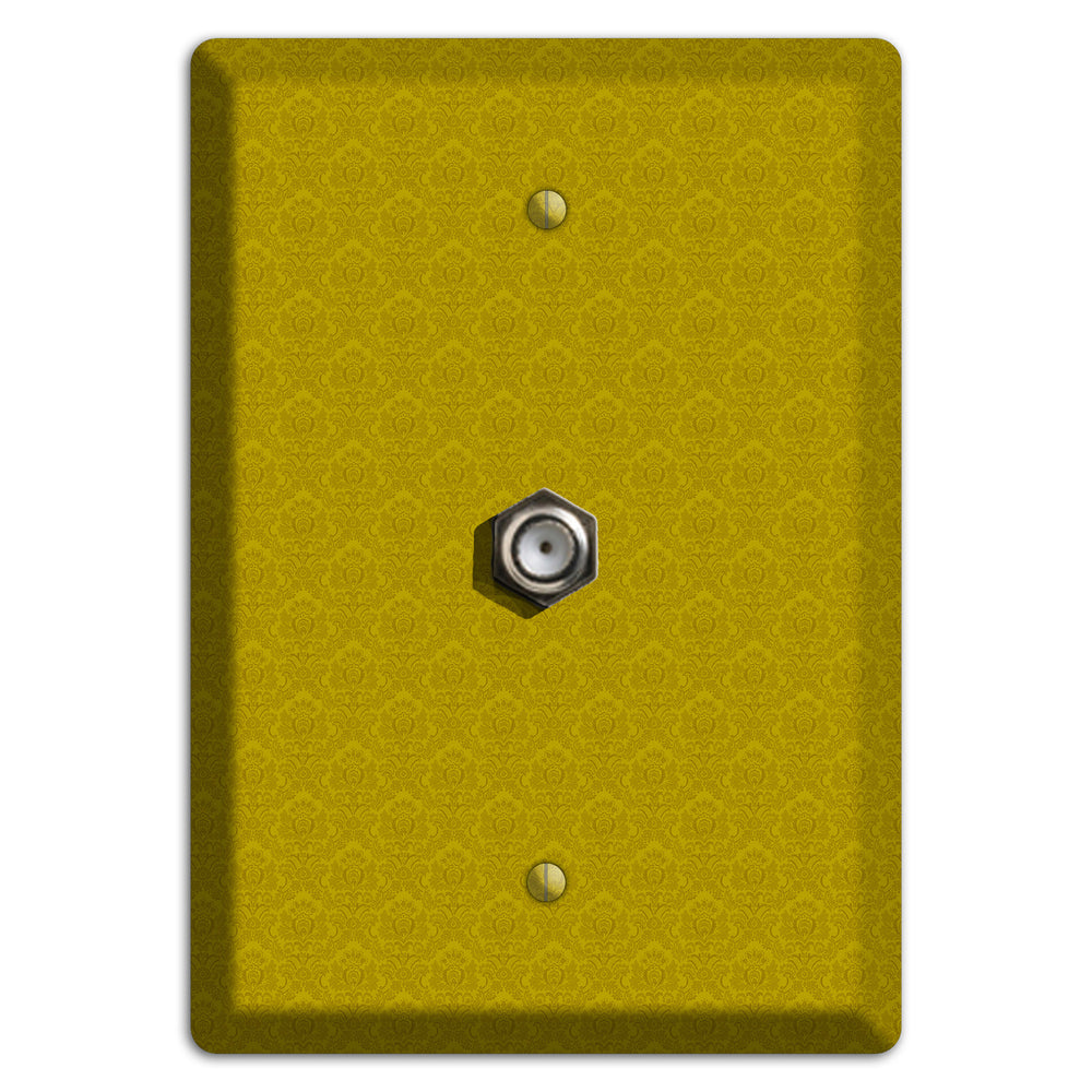 Mustard Cartouche Cable Wallplate