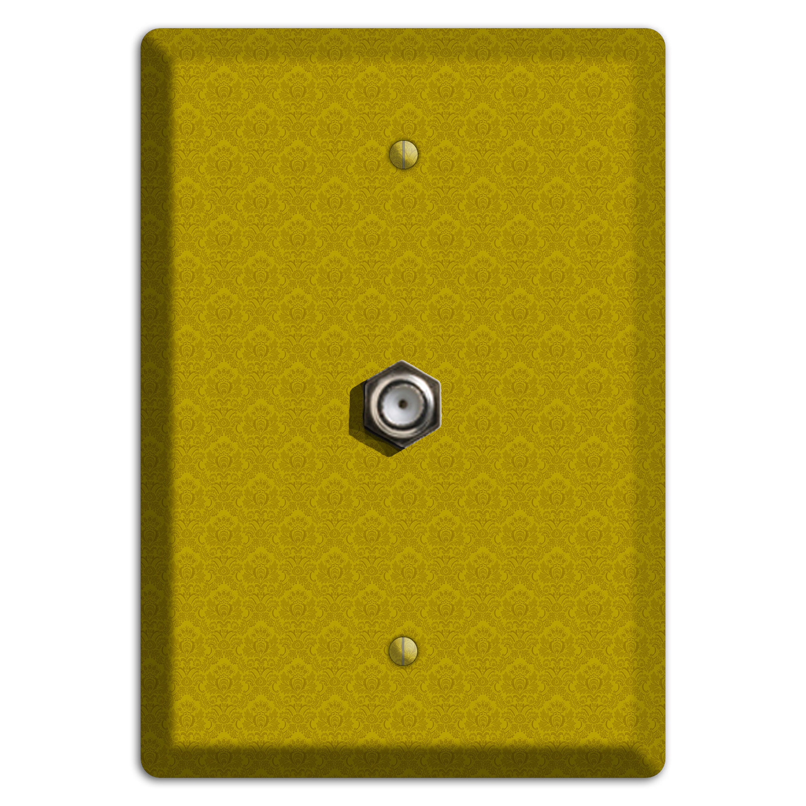 Mustard Cartouche Cable Wallplate