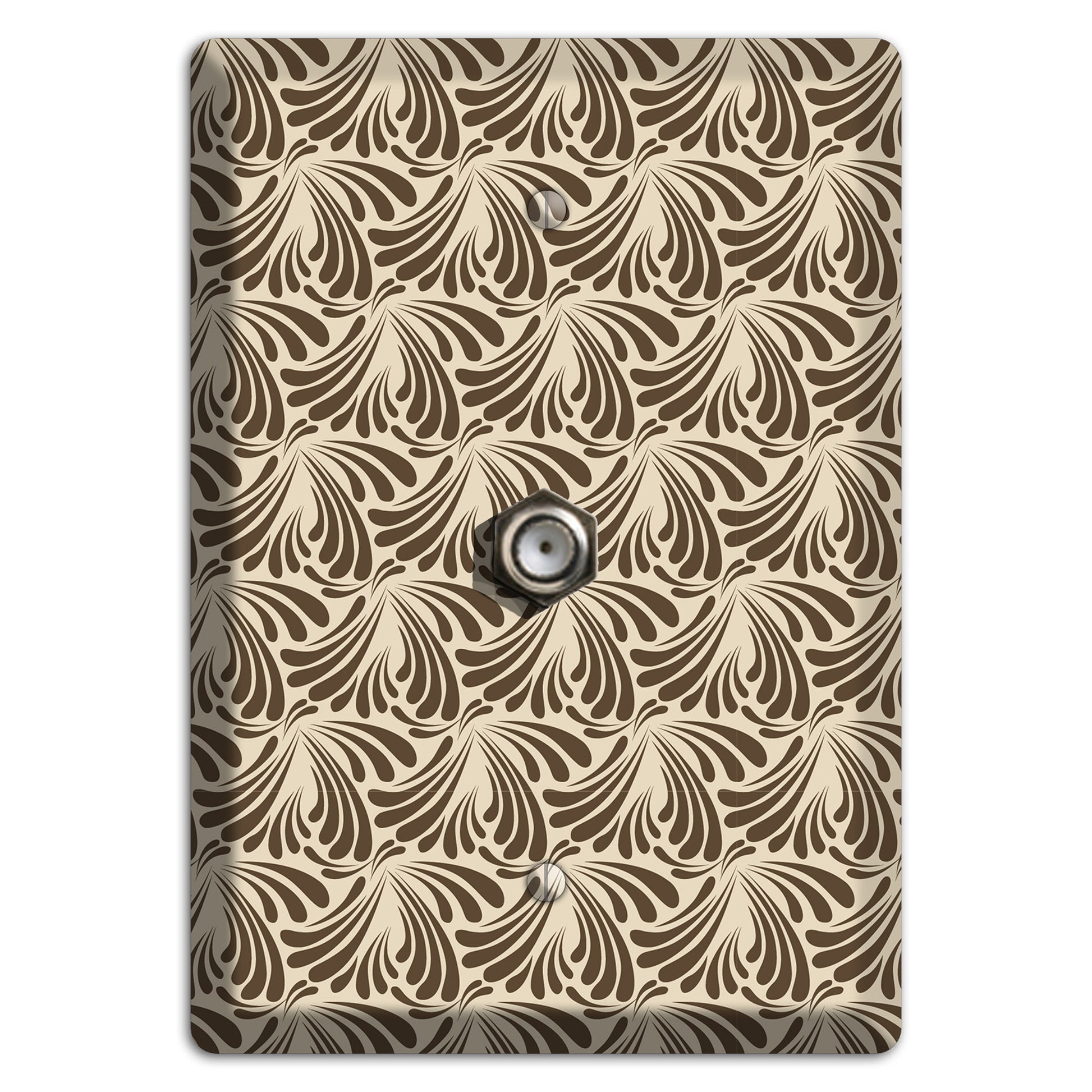 Nouveau Tear Drop Cable Wallplate