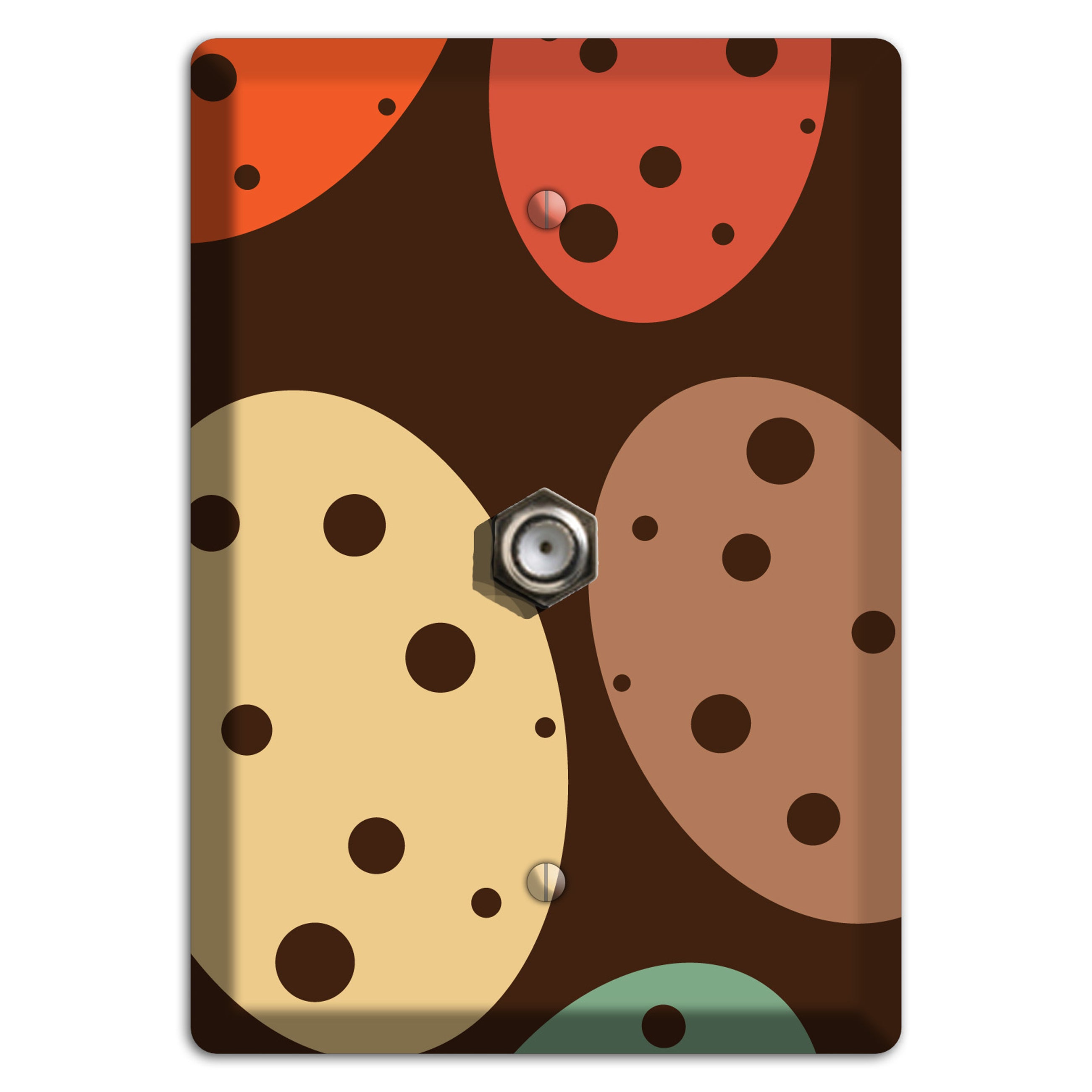 Brown Eggs Cable Wallplate