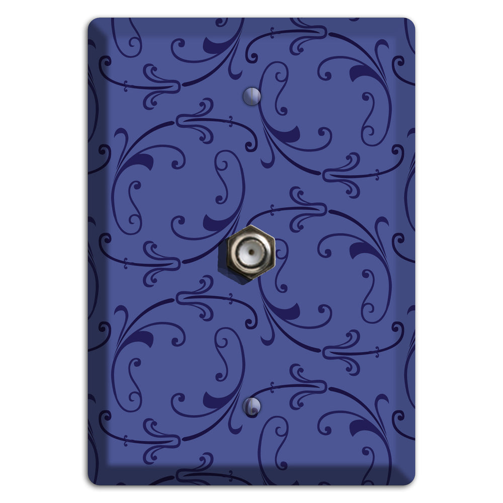 Green and Brown Argyle Cable Wallplate