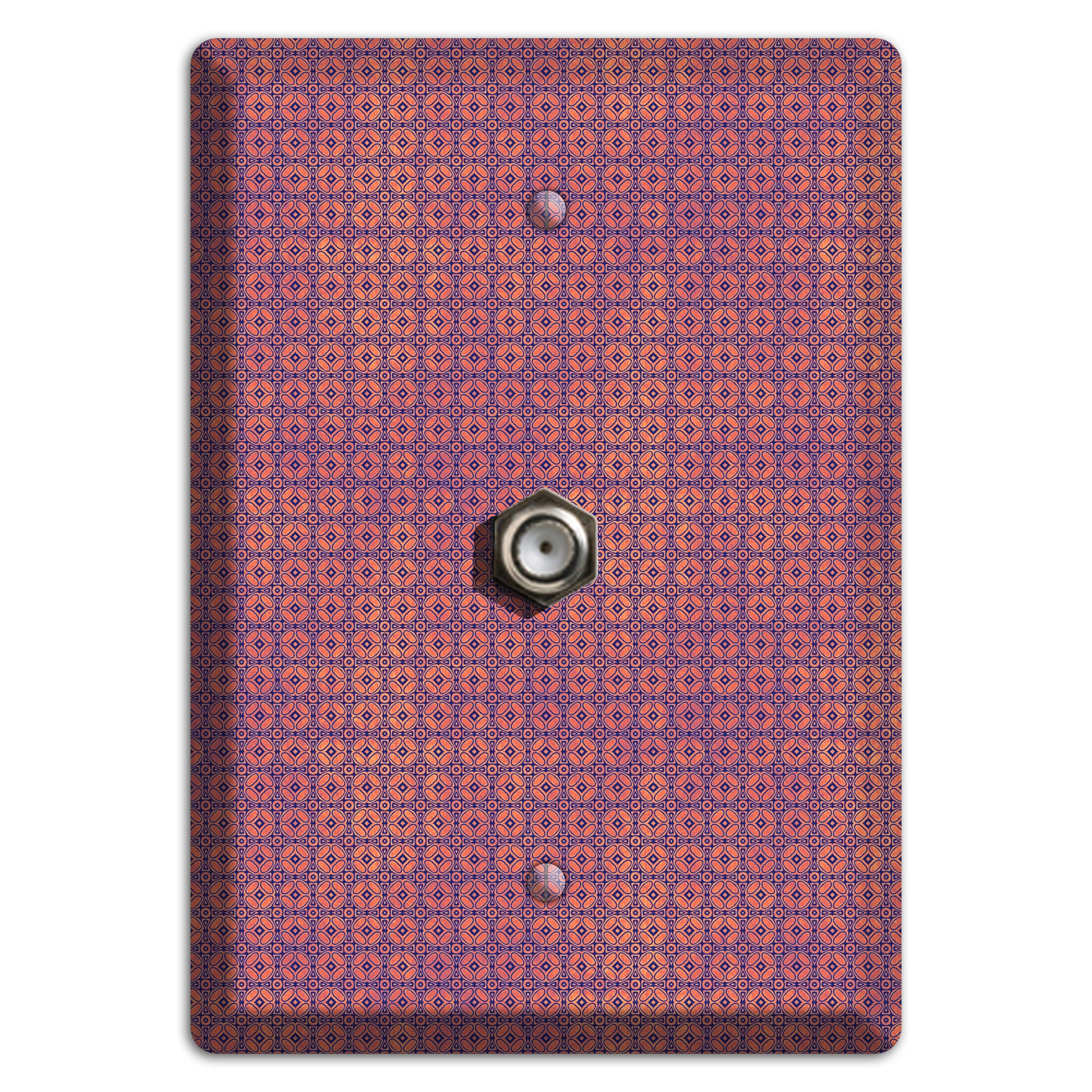 Multi Cranberry Arabesque Cable Wallplate
