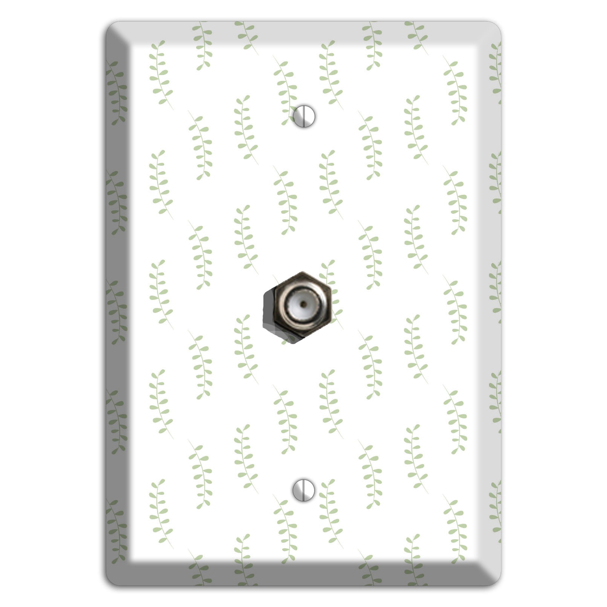 Leaves Style AA Cable Wallplate
