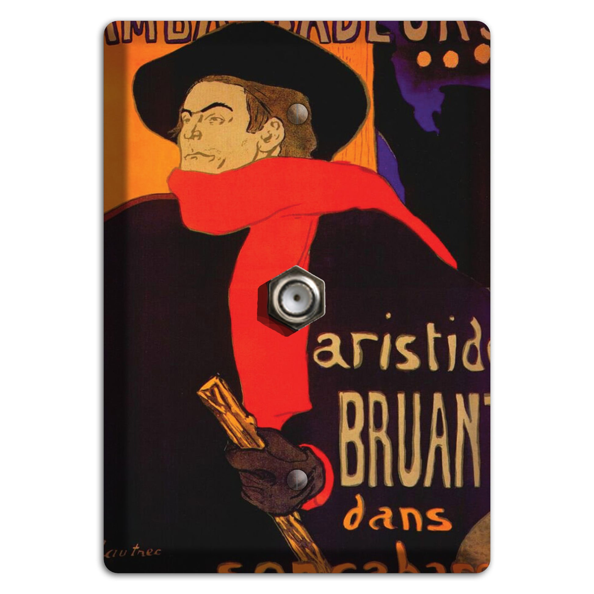 Ambassadeurs 2 Vintage Poster Cable Wallplate