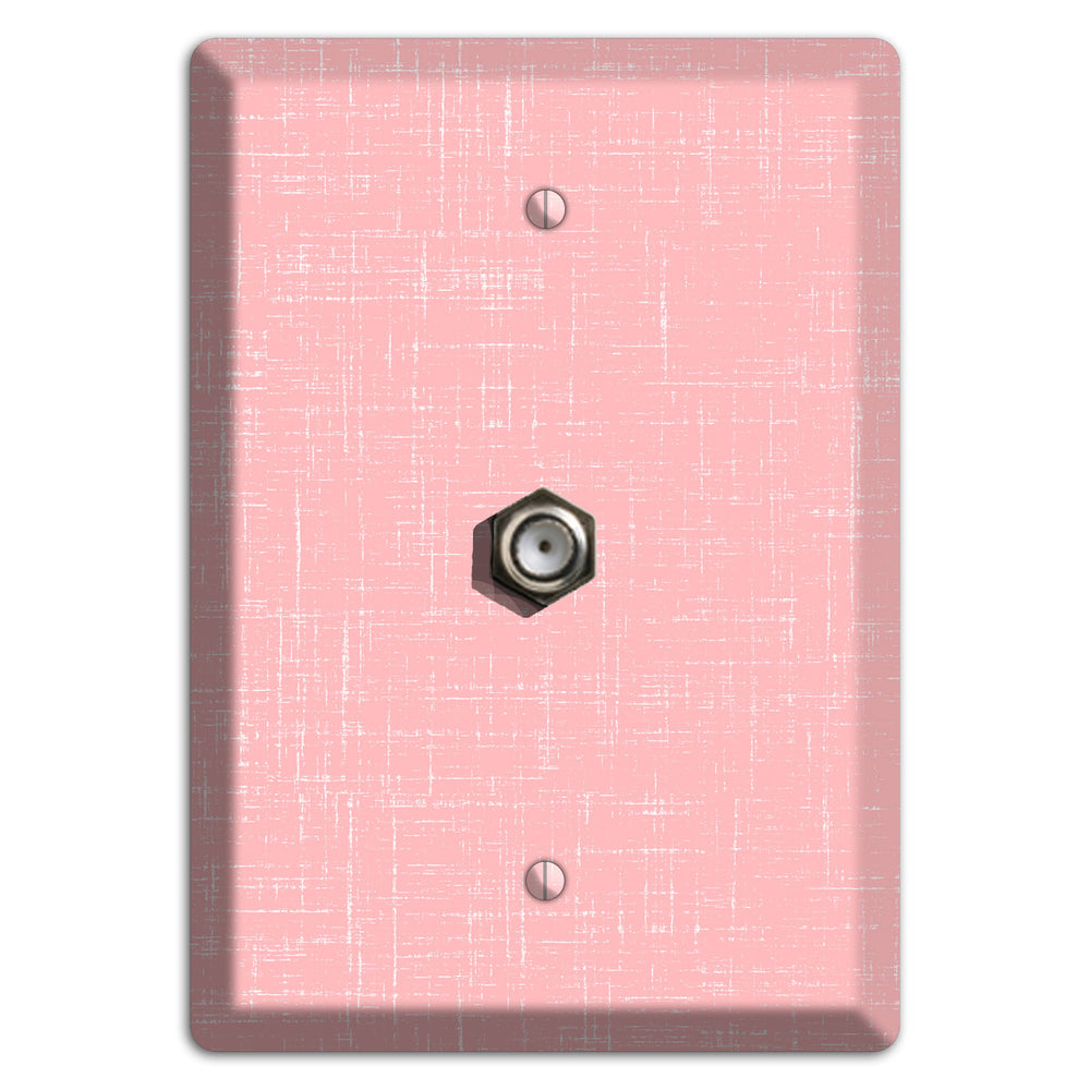 Amber Soft Coral Cable Wallplate
