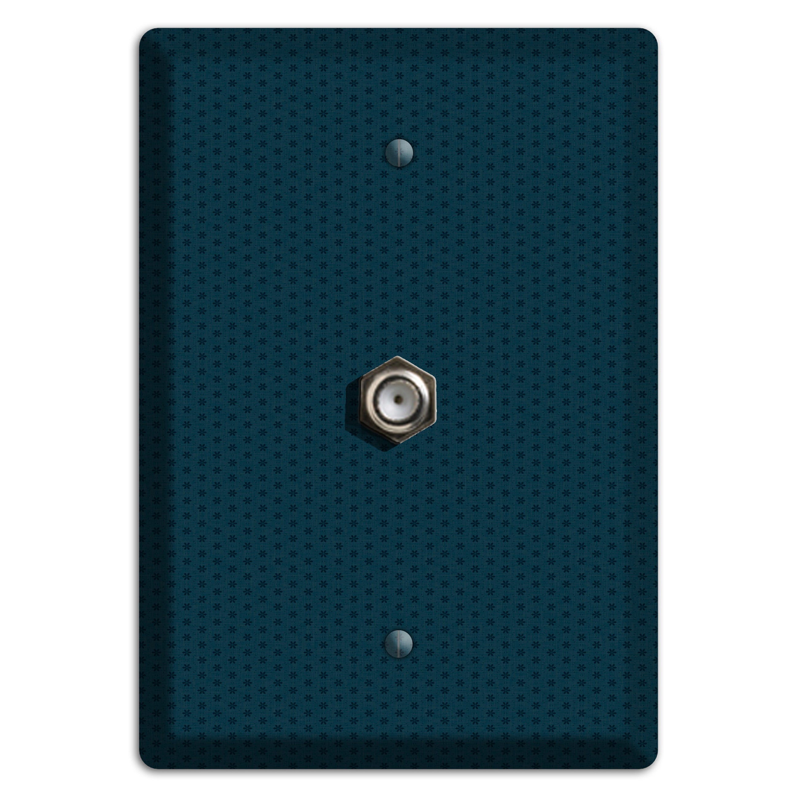Blue with Tiny Asters Cable Wallplate